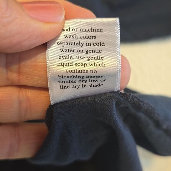 BLUE FISH  HAND PRINTED BLOUSE SIZE 0 - Picture 8 of 9